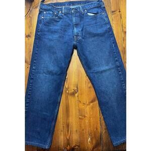 Levis 505 Regular Fit Jeans Mens 40x30 Blue Straight Leg
